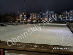 Скоро на лёд: в Обнинске завершается подготовка катка