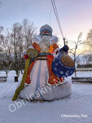 Надувной Дед Мороз. г. Жуков, мкр. Протва