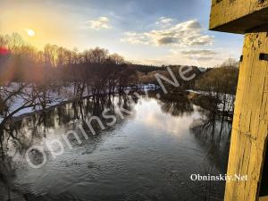 Вода пошла: шандоры Обнинской плотины открыты