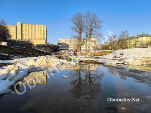 Благоустройство Репинского оврага в Обнинске. Март 2026 года