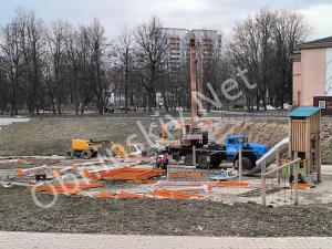 В Репинском овраге начались работы!