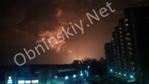 Взрыв и пожар газопровода под Обнинском