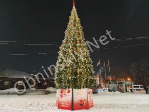 Новогодняя ёлка в городе Малоярославце.