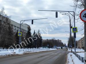 Новые светофоры появились на ул. Курчатова в Обнинске