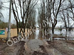 Затопленная набережная в Обнинске