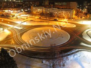 Ночная атмосфера зимнего Обнинска