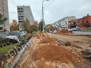 Обустройство новых остановок на Калужской идёт полным ходом