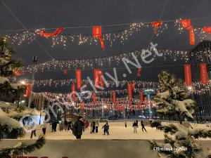 Каток на площади у Дома учёных