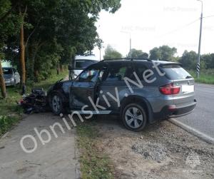 Мотоциклист в д. Тимашово попал под колёса BMW