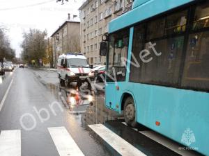 ДТП в Обнинске. Автобус МАЗ совершил наезд на пешехода