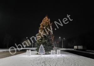 Новогодняя ёлка на проспекте Ленина