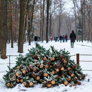 Новогодние ёлки: Сдаём с пользой в Городском парке