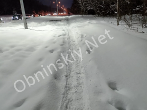 Как Вам "почищенные" пешеходные дорожки в Обнинске?