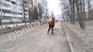 В Обнинске уже начался ямочный ремонт