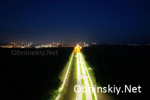 Ночные дороги в Обнинске