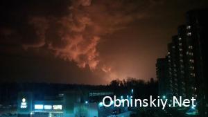 Взрыв и пожар газопровода под Обнинском