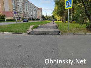 Пешеходная дорога возле хлебозавода по ул. Курчатова
