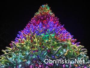Новогодняя ёлка в городе Жукове.