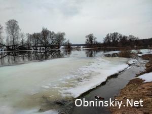 Уровень воды в реке растёт в Протве в Обнинске