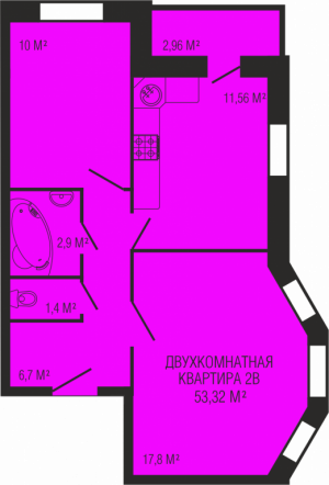 Строящийся дом Обнинск ул. Комсомольская, дом 7 планировка квартир
