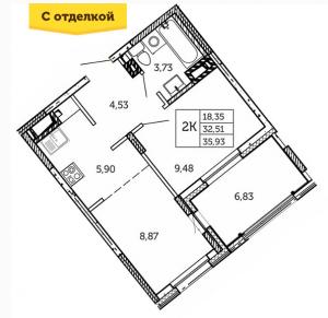 ЖК «Новый город» Каскад 21 планировка квартир