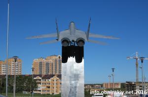 МиГ-29, памятник-самолёт в Обнинске