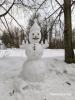 Снеговик в Белкинском парке в Обнинске