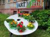 Оригинальный цветник, чудо-клумба, палитра с живыми цветами в Обнинске