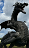 Огромный дракон поселился возле МУзея МУсора МУ-МУ.